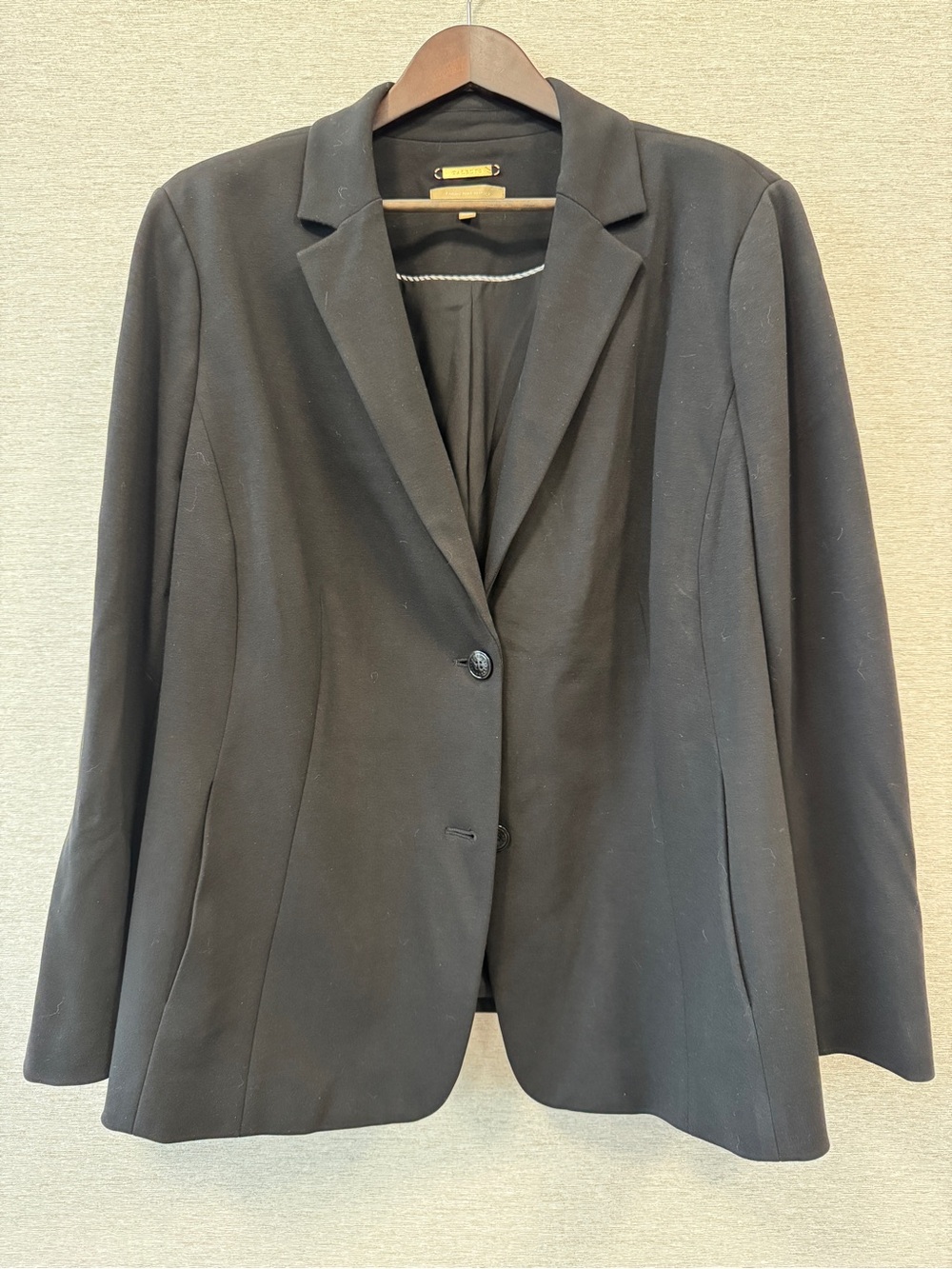 Talbots Black Women's Tailored Blazer, Italian Knit